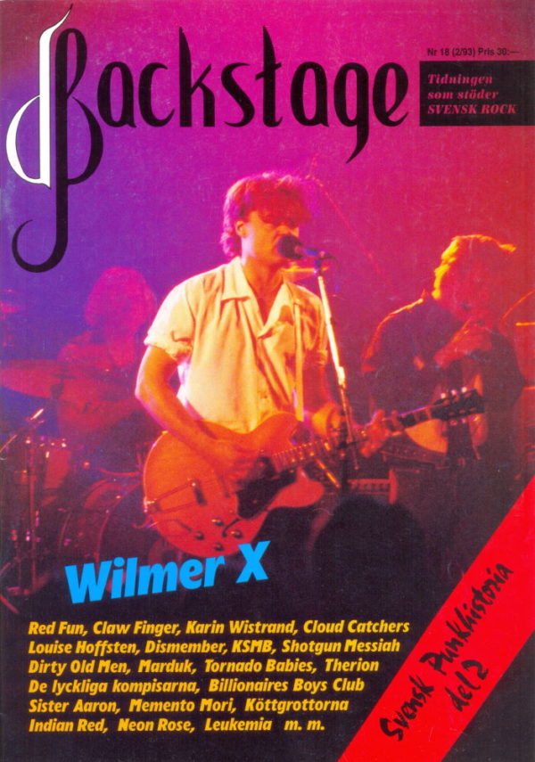 Omslaget till Backstage #18-1993