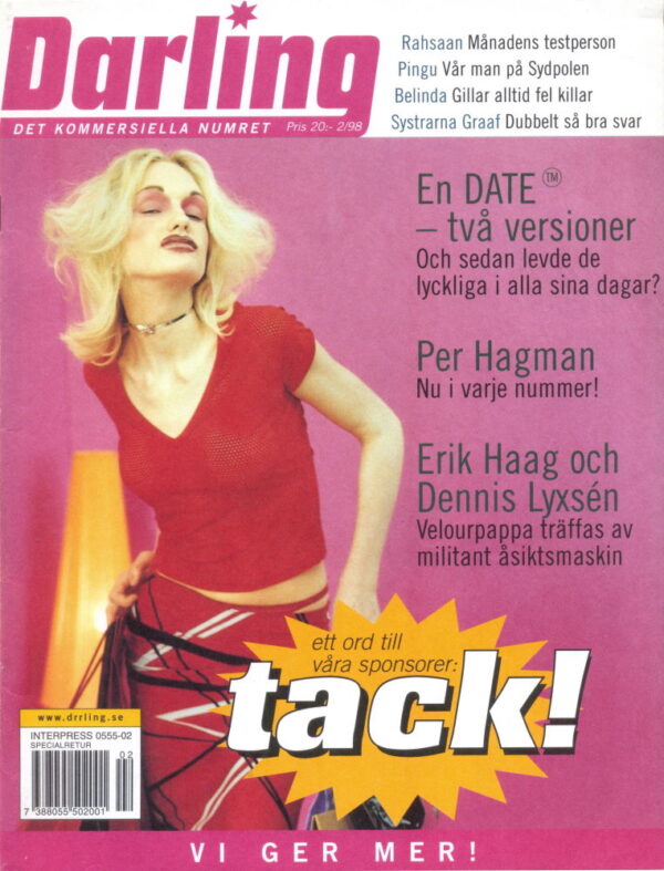 Omslaget till Darling #1998-02