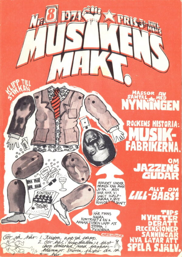 Omslaget till Musikens Makt 1974 / 08