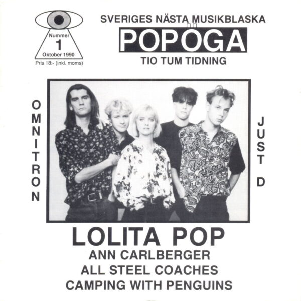 Omslaget till Popöga #001 (1990)