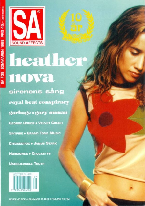 Omslaget till Sound Affects #39 (1998)