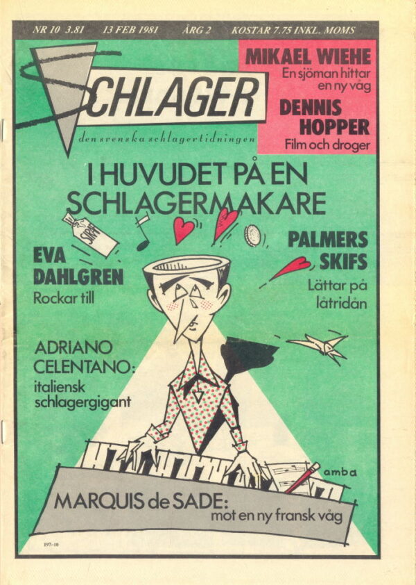 Omslaget till Schlager #010 (1981)
