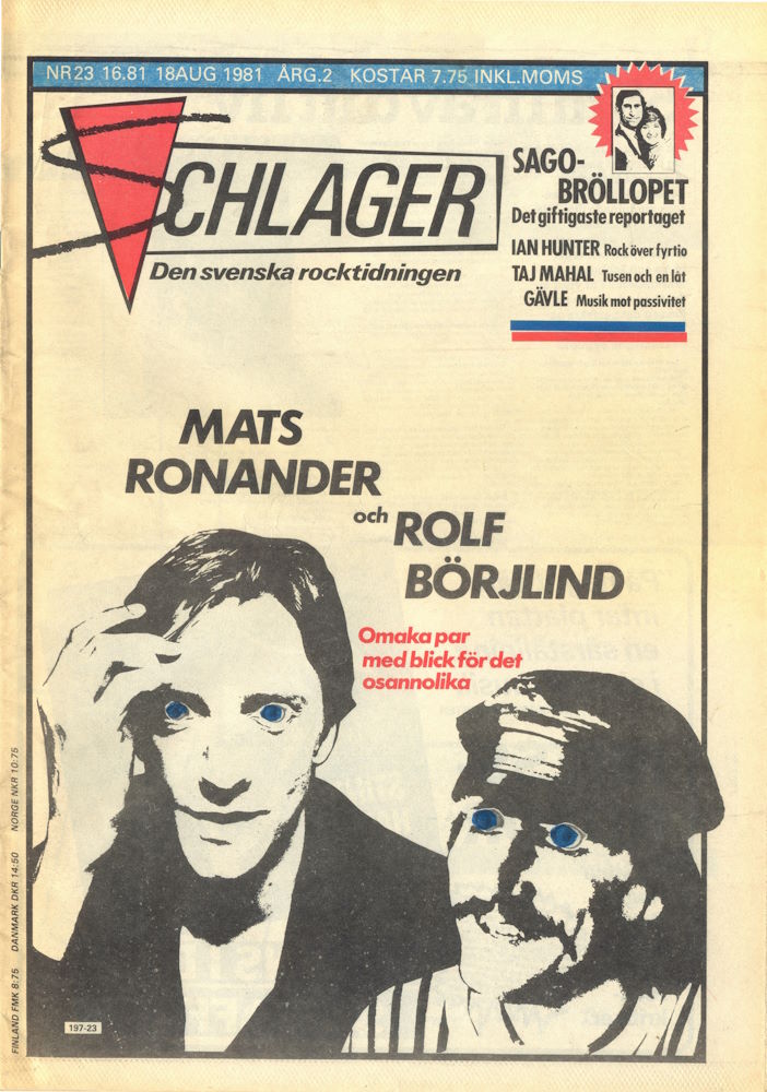 Omslaget till Schlager #023 (1981)